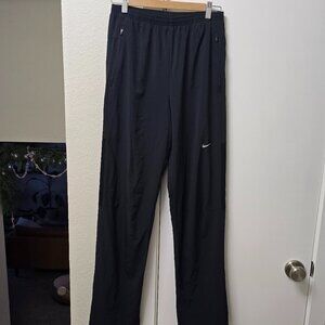 Nike Running Pants Stretch Woven Dri-Fit Ankle Zip Small Tall Long